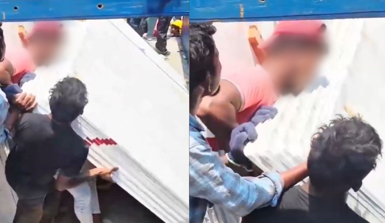 VIDEO: ¿Pesaba mucho? Hombre muere tras colapso de estructura metálica