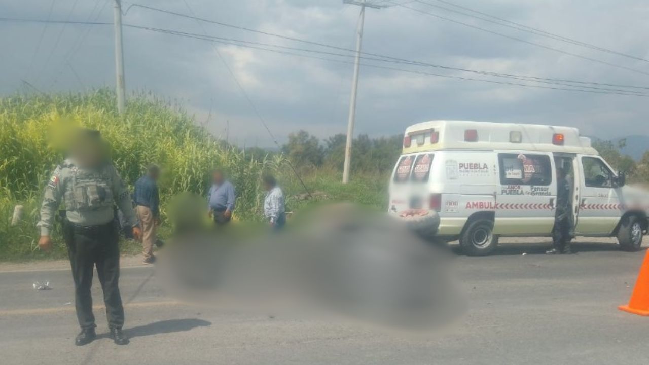 Choque deja 2 heridos en la carretera Puebla-Tehuacán hoy; tráfico paralizado a Tehuacán