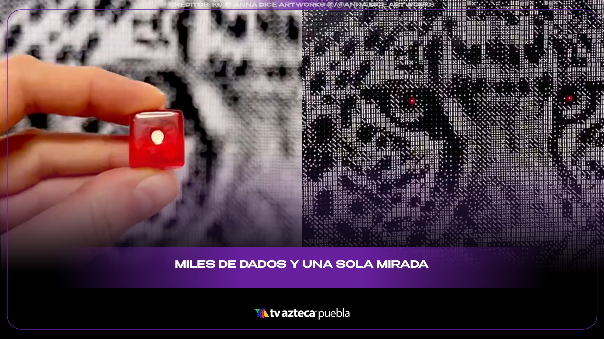 Crean retrato de jaguar usando miles de dados y sorprenden a redes