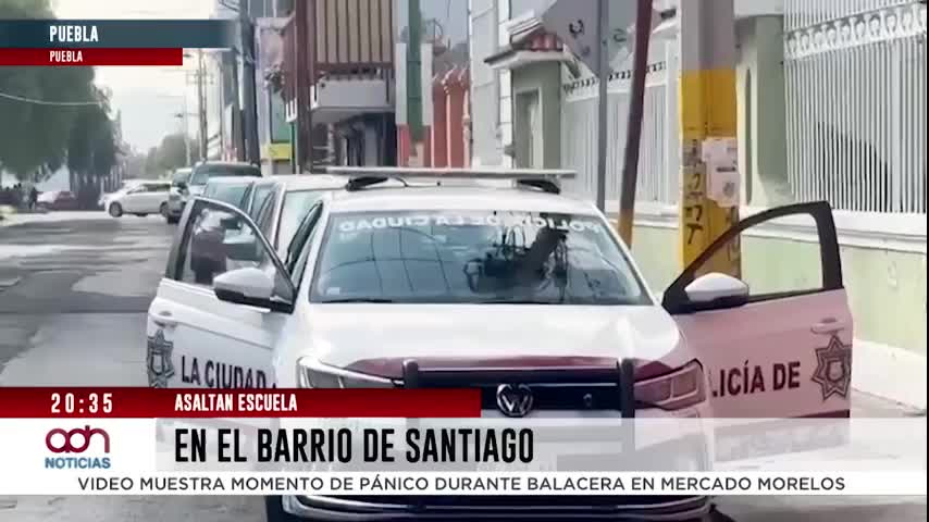 Roban escuela en el barrio de Santiago