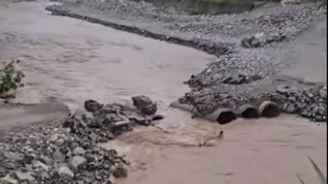 VIDEO: Río Papaloctipan se traga puente en Tlacuilotepec tras fuertes lluvias en Sierra Norte de Puebla