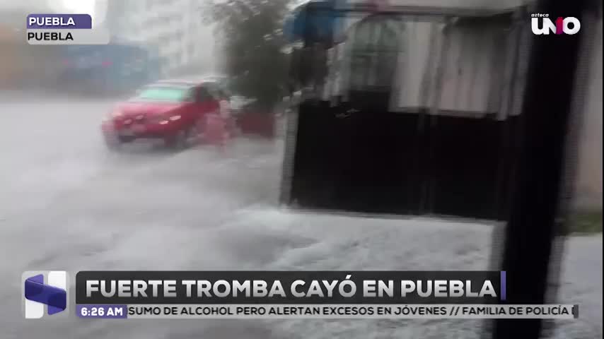 Fuerte tromba cayó en Puebla: estas fueron las zonas afectadas