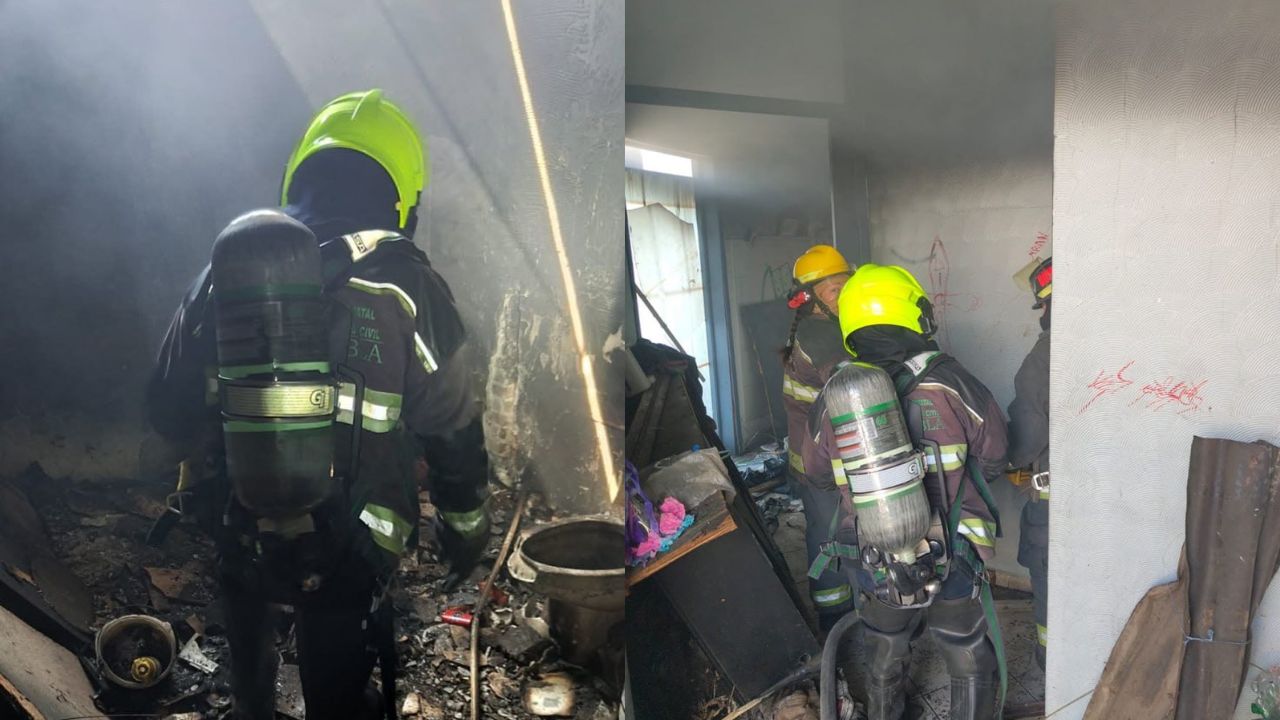 Incendio generó movilización San Baltazar Campeche