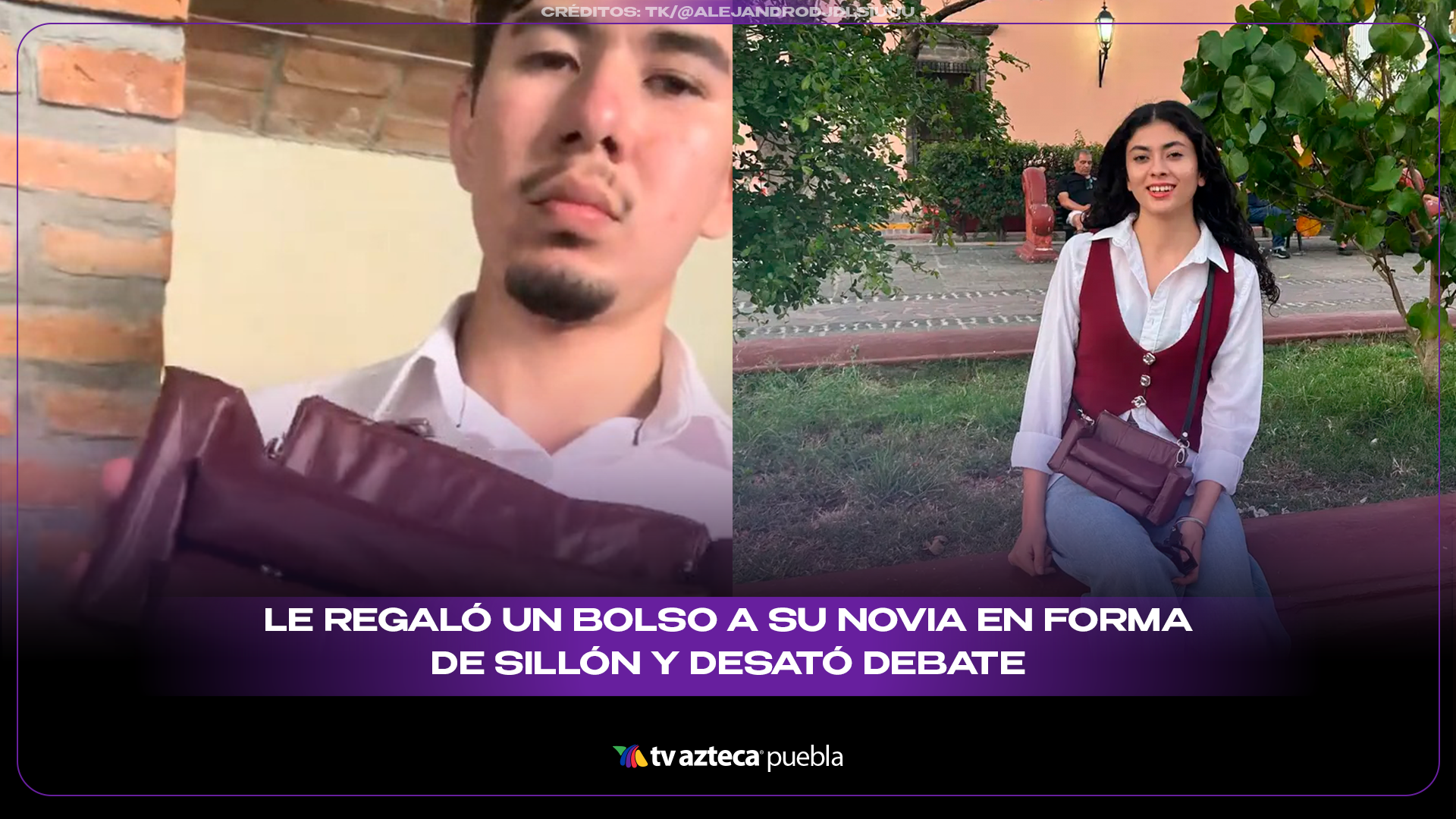 Bolso sillón viral: regalo de cumpleaños genera debate en internet