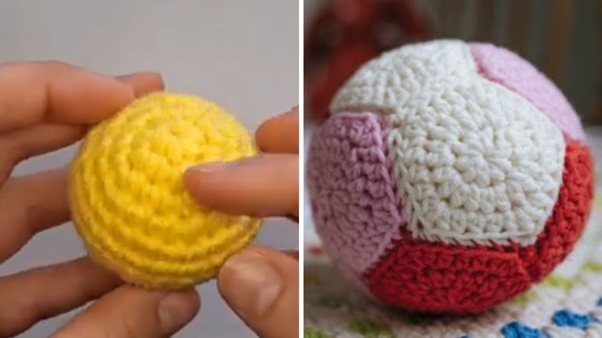 Paso a paso: cómo tejer una pelota al crochet, ideal para principiantes
