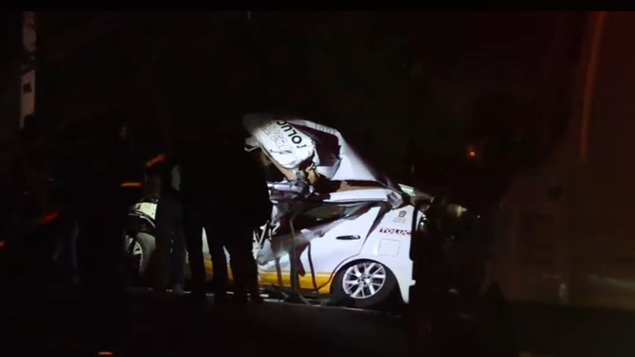 Fuerte choque múltiple sobre la carretera La Marquesa-Tenango dejó a una persona fallecida