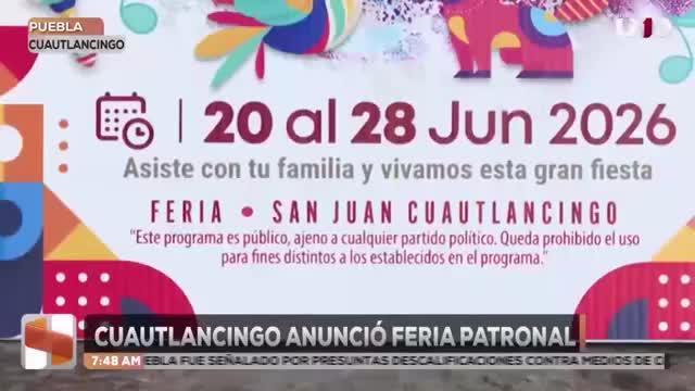 Cuautlancingo llevará a cabo fiesta patronal