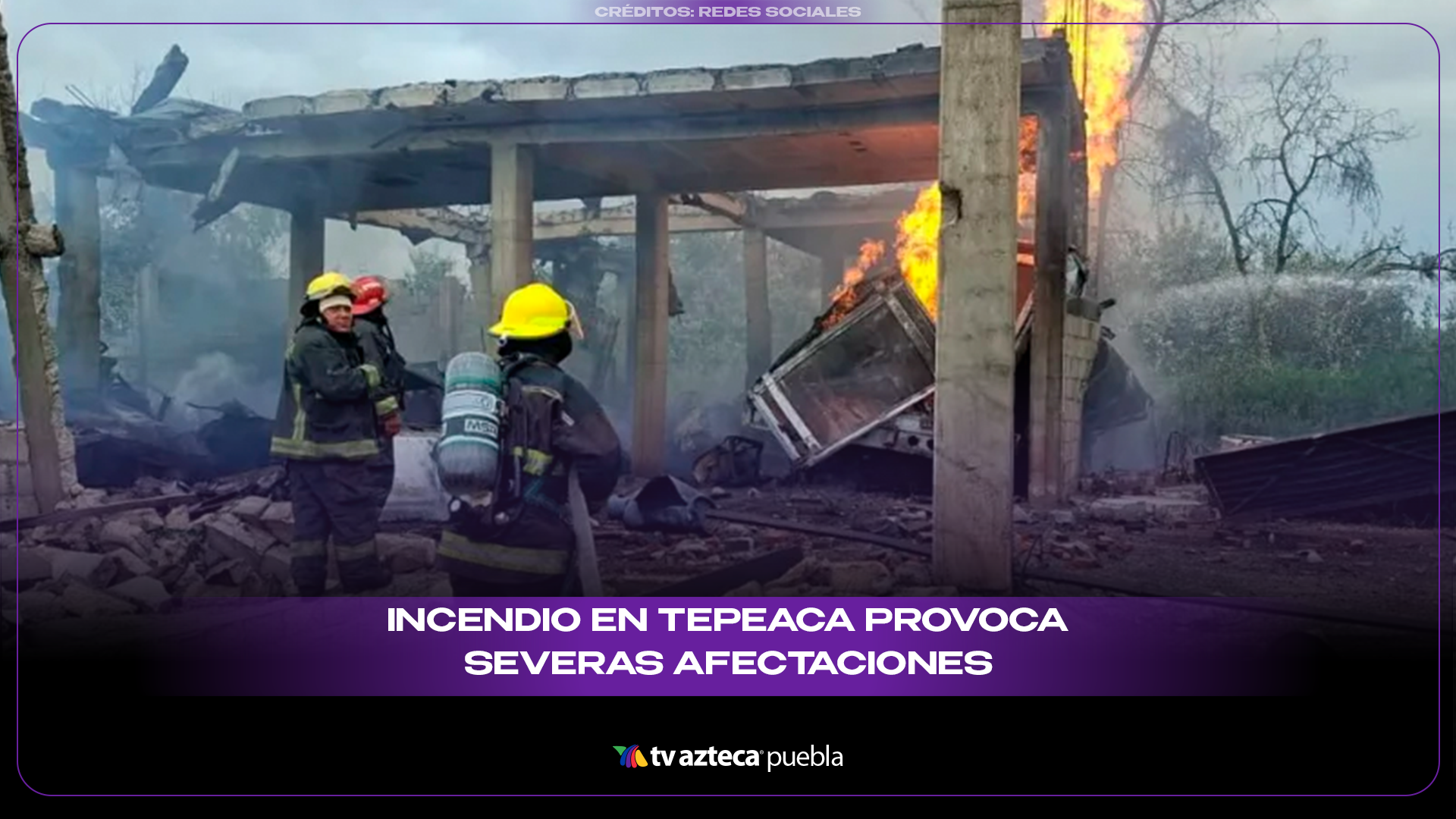 Incendio de pipa de gas en Tepeaca deja afectaciones materiales
