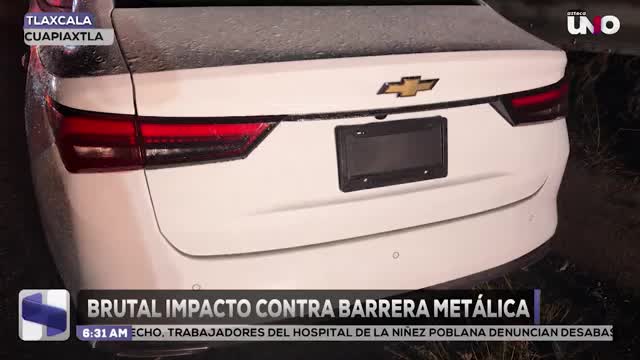 Muere mujer tras quedar prensada en choque sobre la autopista Amozoc-Perote en Cuapiaxtla