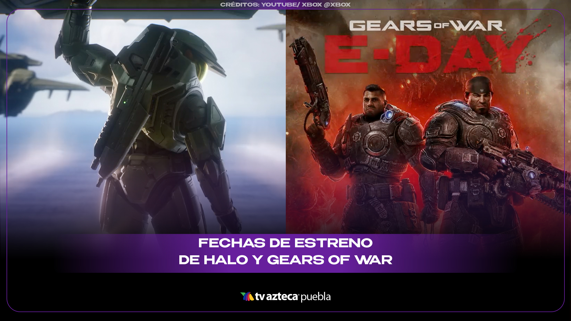Xbox revela la fecha de estreno de Halo y Gears of
