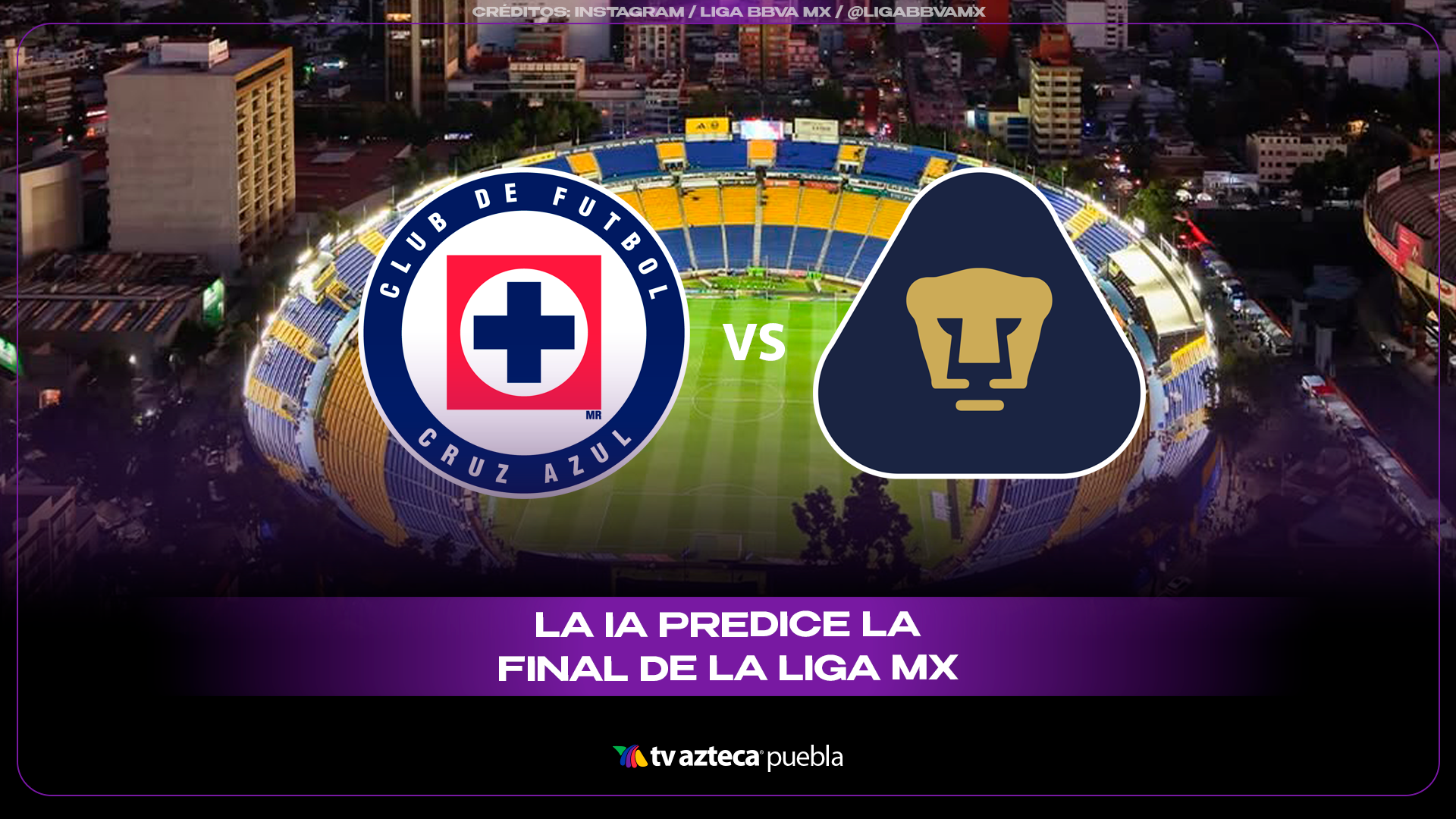 La IA pronostica una final cerrada entre Cruz Azul y Pumas UNAM.