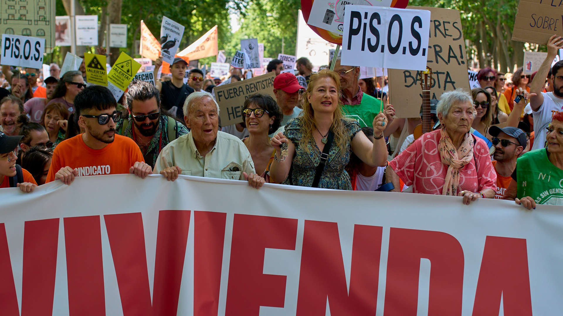 Protestas en Madrid por aumento de la vivienda
