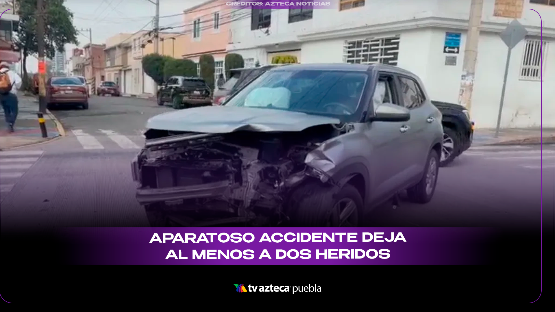 Choque deja personas lesionadas en la junta auxiliar Ignacio Romero Vargas