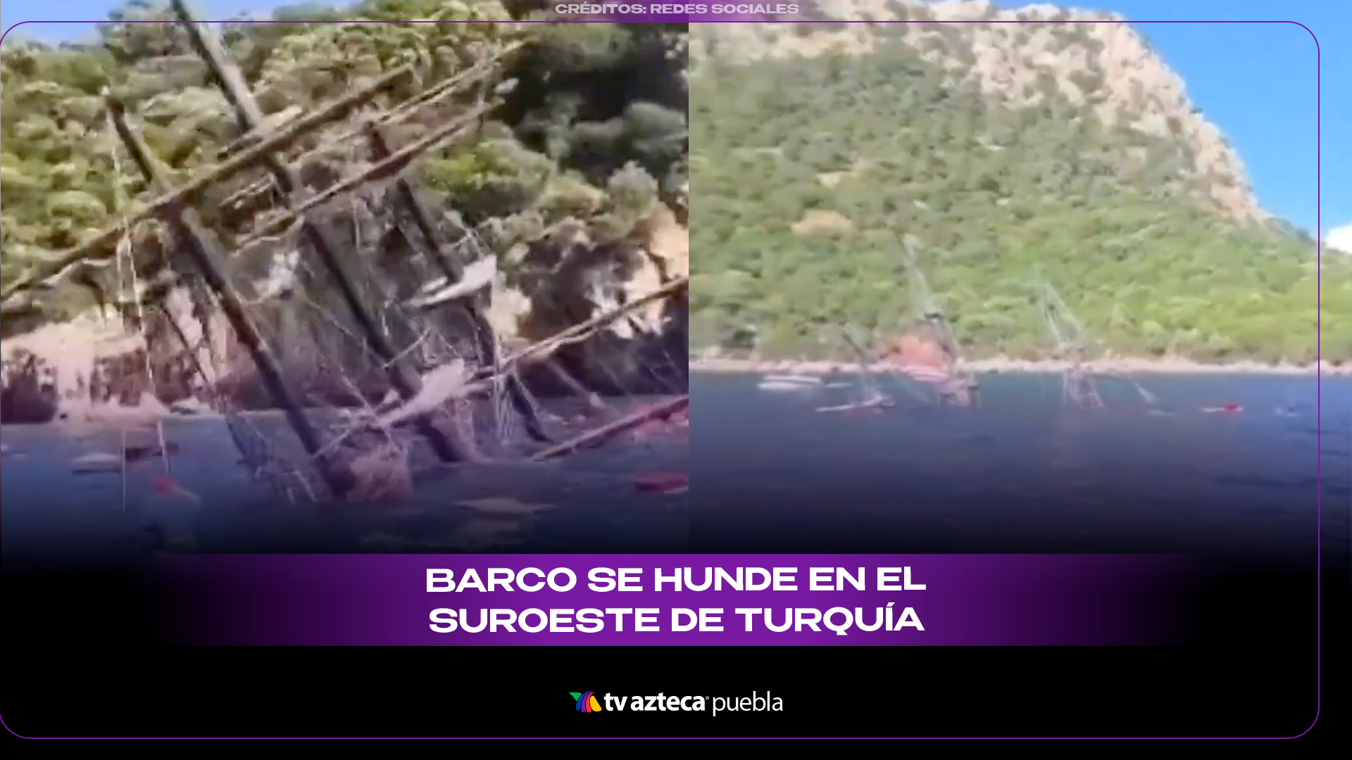 Evacúan a decenas de turistas antes del hundimiento de una embarcación en Turquía