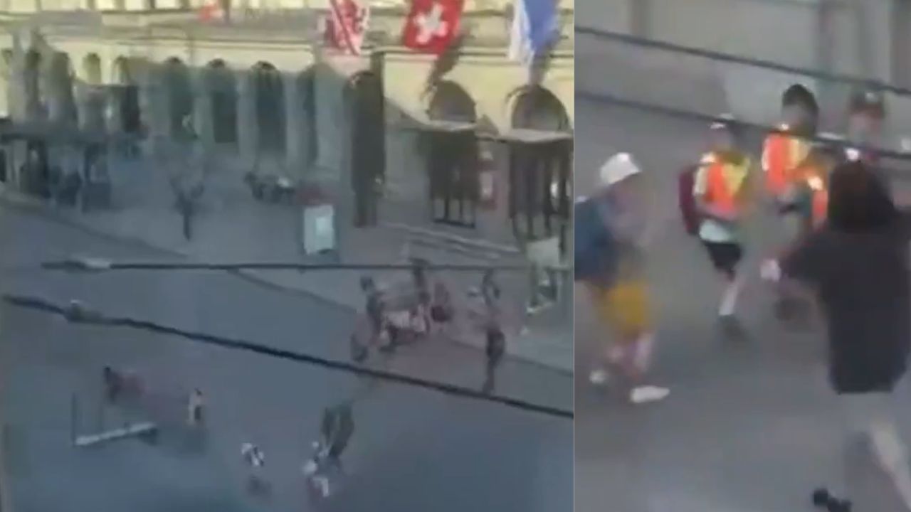 VIDEO FUERTE: Ataque en el metro de Suiza desata pánico frente a grupo de menores