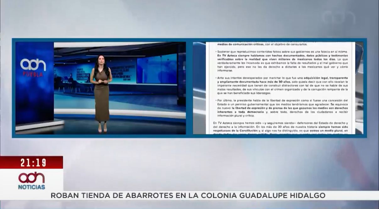 Nuevamente esta mañana, desde Palacio Nacional se decidió atacar a TV Azteca, escudándose en la libertad de expresión, pero se equivocan.