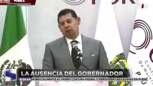 El gobernador de Puebla se ausentó de sus actividades desde 