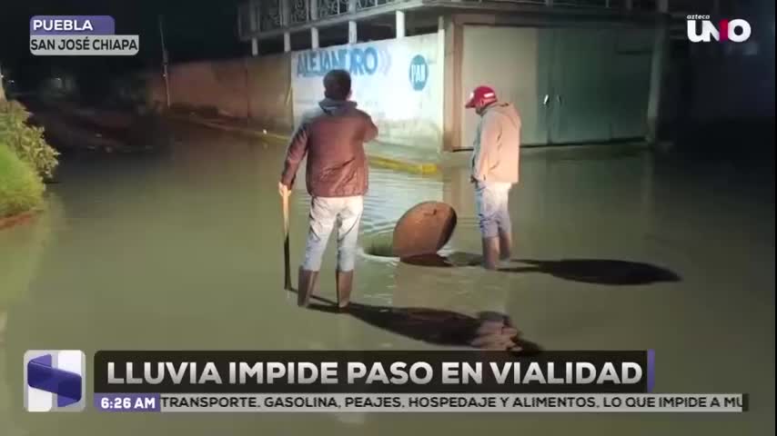Reportan calles inundadas en Cuajimalpa