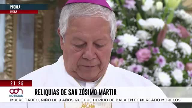 Fieles veneran reliquias de san Zósimo mártir