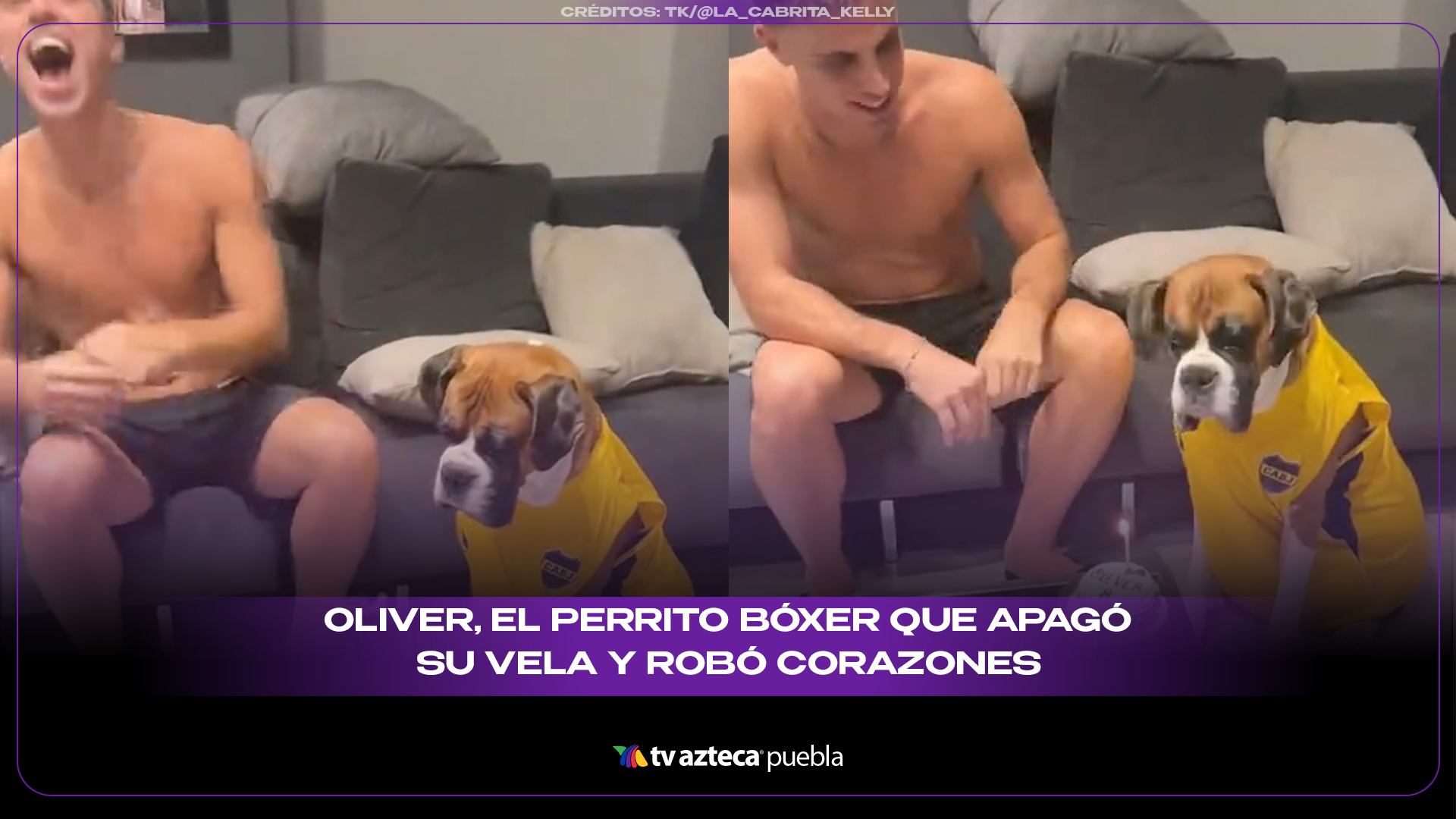 Oliver conquista redes por gesto frente a su pastel de cumpleaños