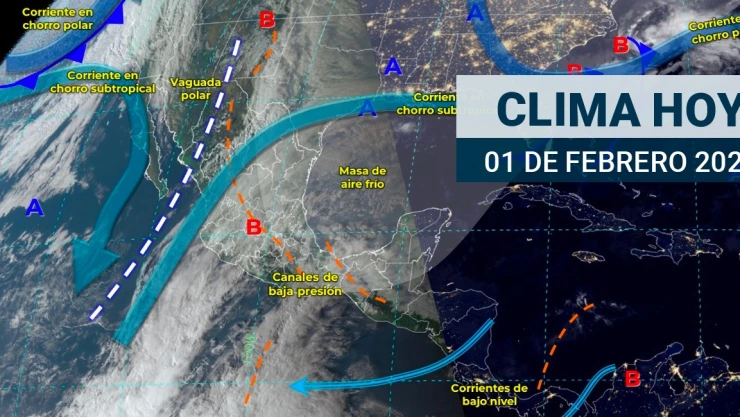 Clima en México hoy 1 de febrero de 2024