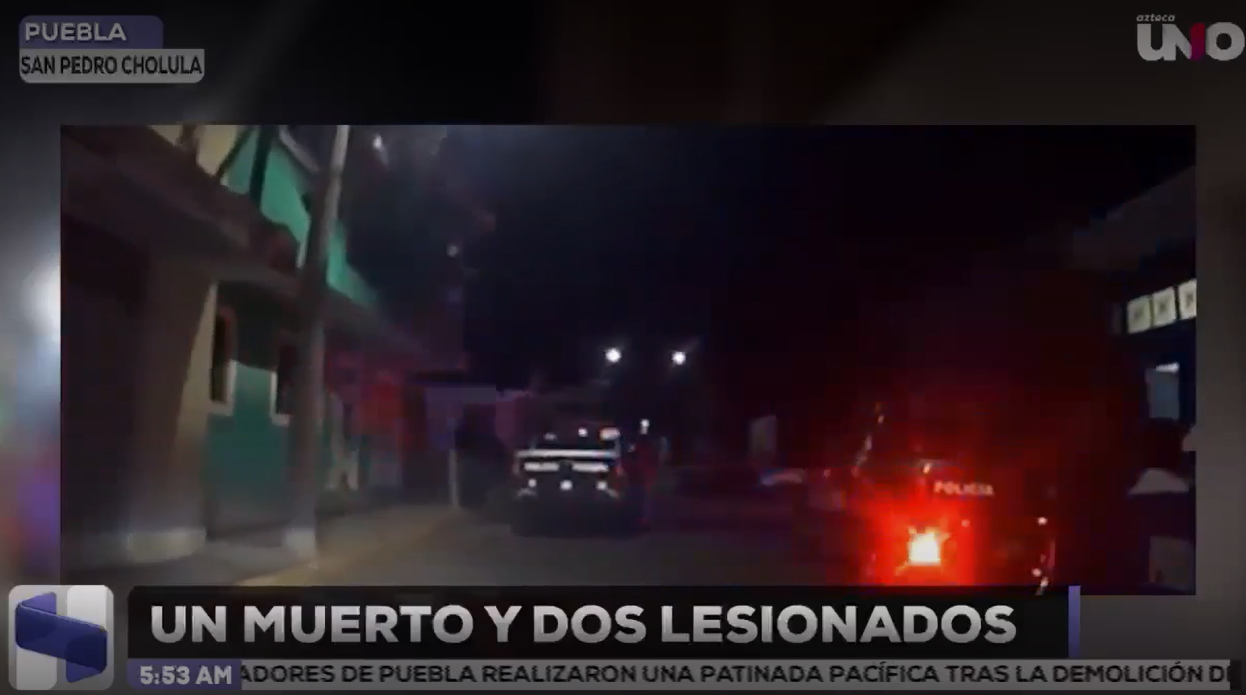 Ataque en Cholula deja a una persona sin vida y dos heridos