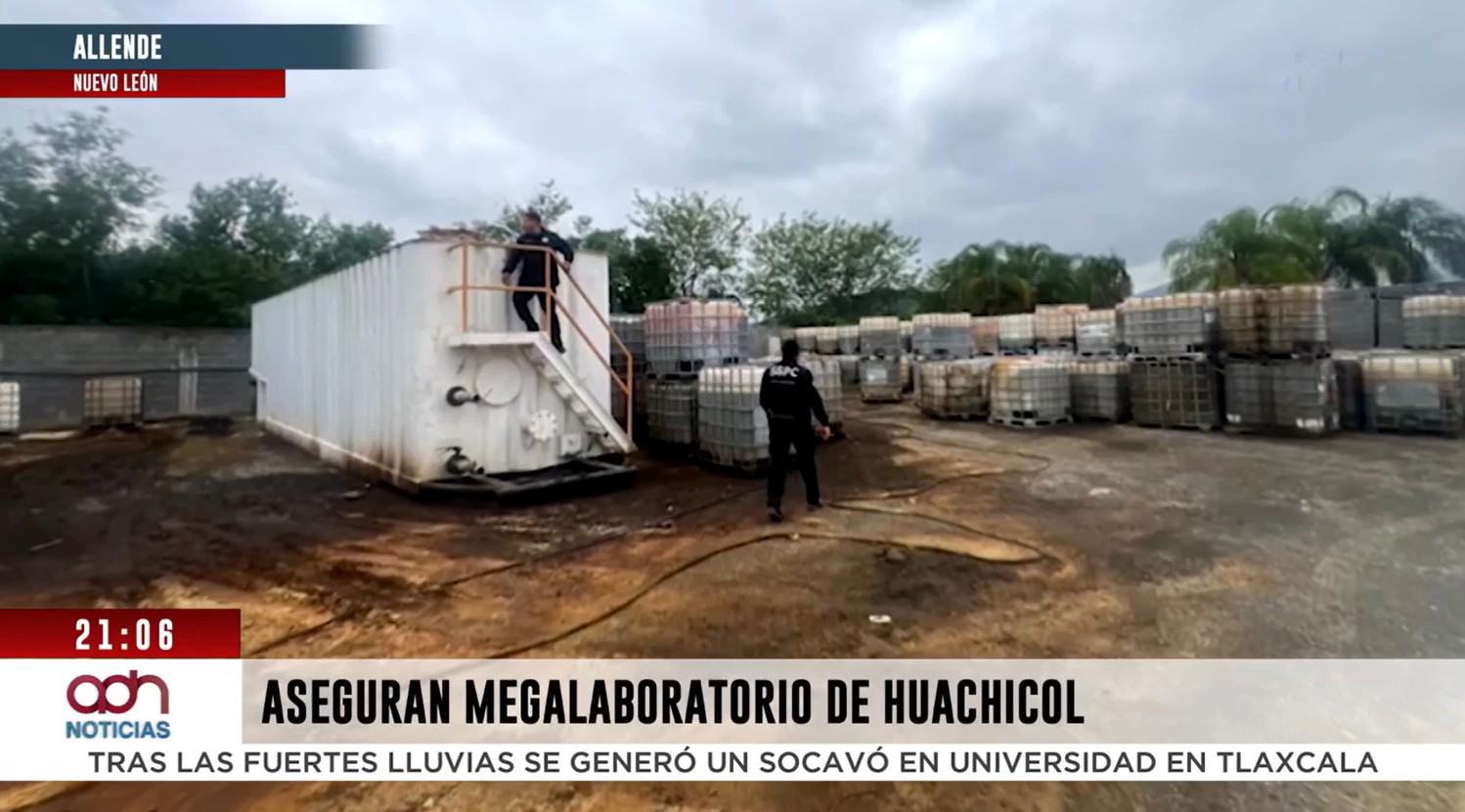 Aseguran megalaboratorio de huachicol en Nuevo León