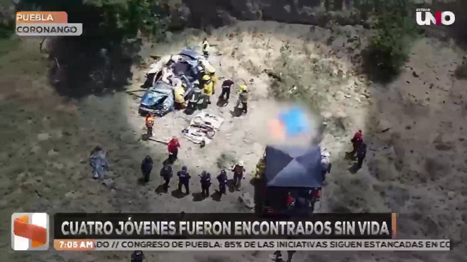 Cuatro jóvenes fueron encontrados sin vida en San Francisco Ocotlán