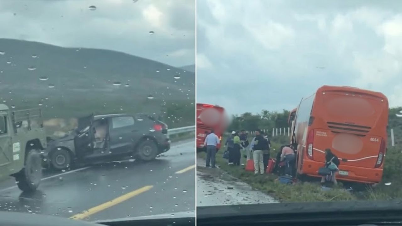 Choque contra autobús bloquea la autopista Cuacnopalan-Oaxaca hoy; hay pasajeros lesionados