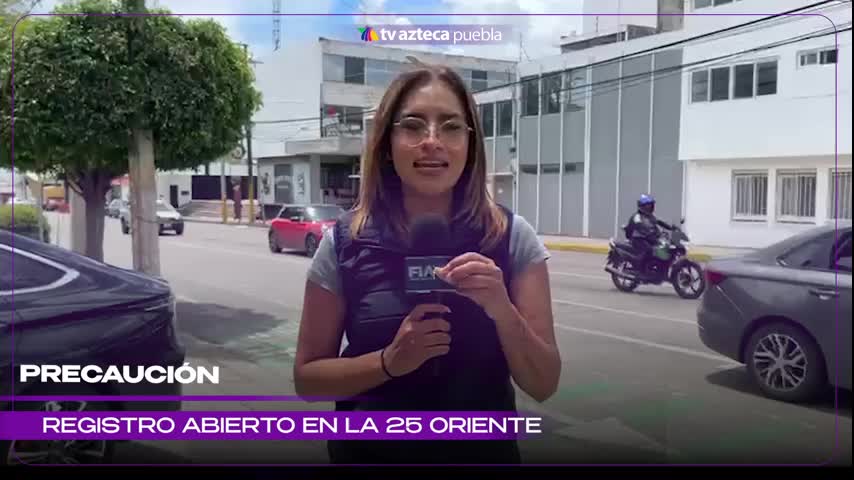 Registro abierto pone en riesgo a peatones sobre la 25 Orien