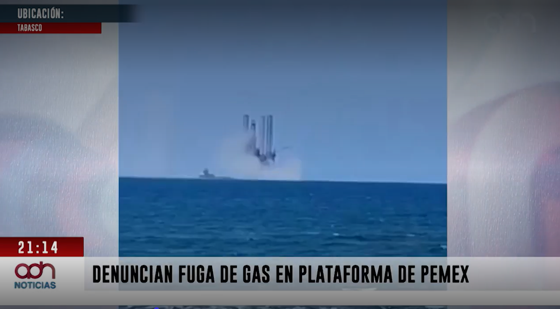 Se registra fuga en plataforma de Pemex en Tabasco