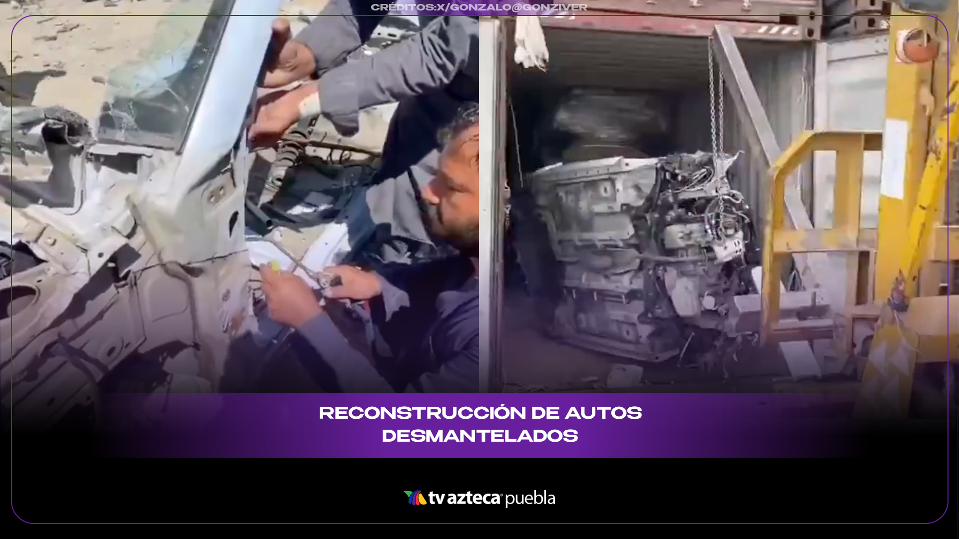 Así logran meter varios autos completos dentro de un solo contenedor
